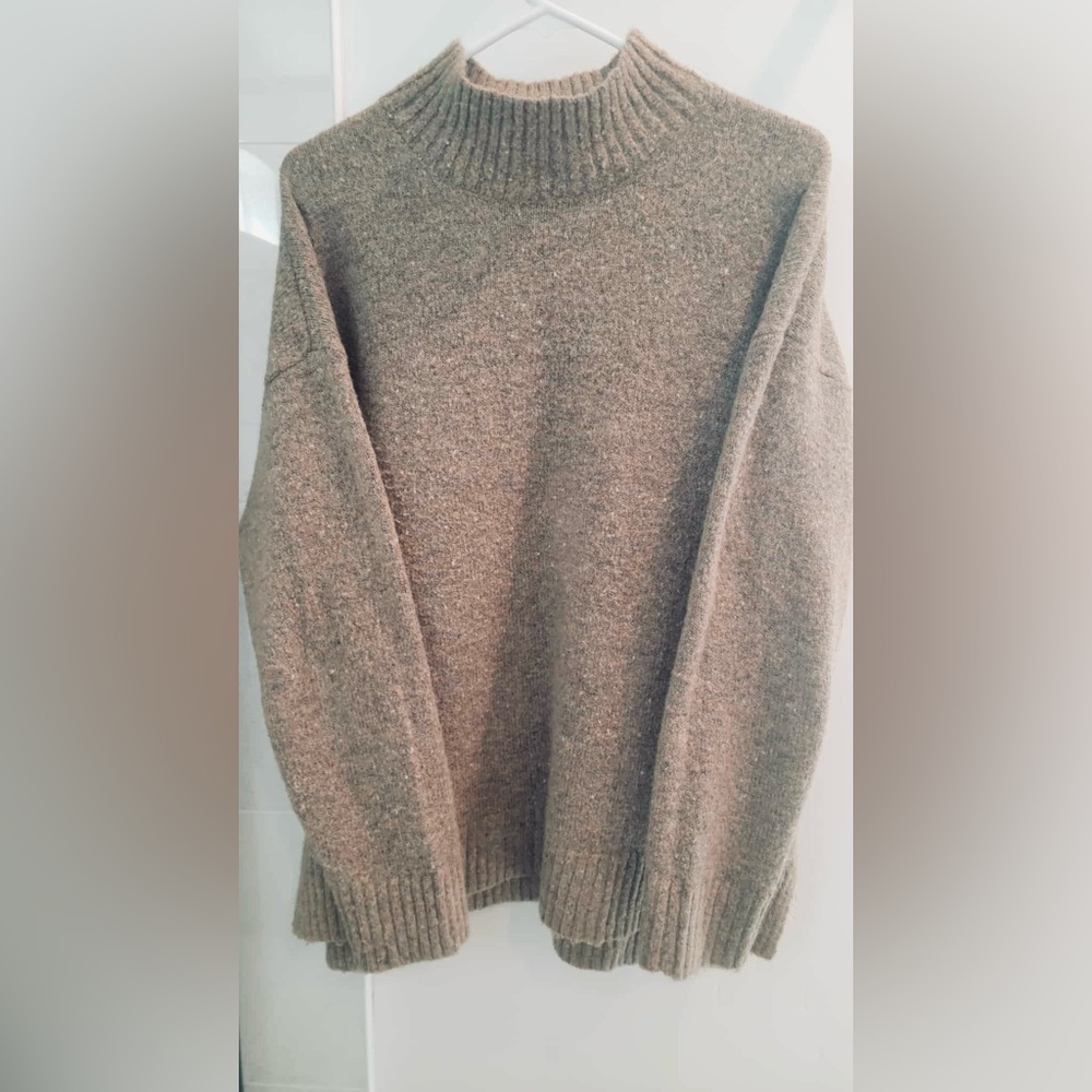 Chic and Cozy Textured Tan Sweater- Brand Well Worn